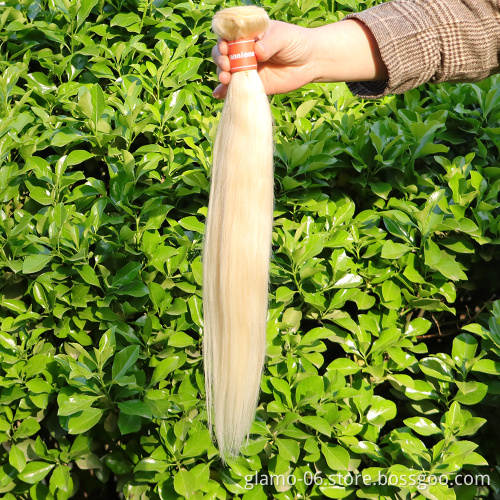 Ali Express Hair Bundle,Thick 8A 9A 10A Virgin Human Hair Color 613 Blonde Raw Indian Bundle Hair